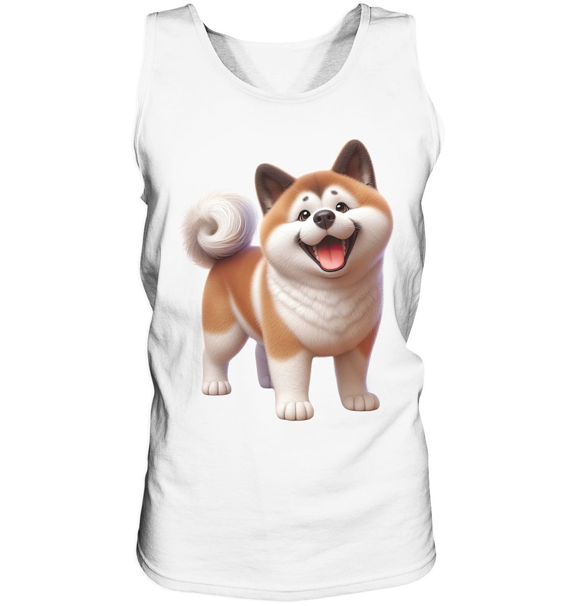 Akita Cartoon Hund personalisierbar - Tank-Top