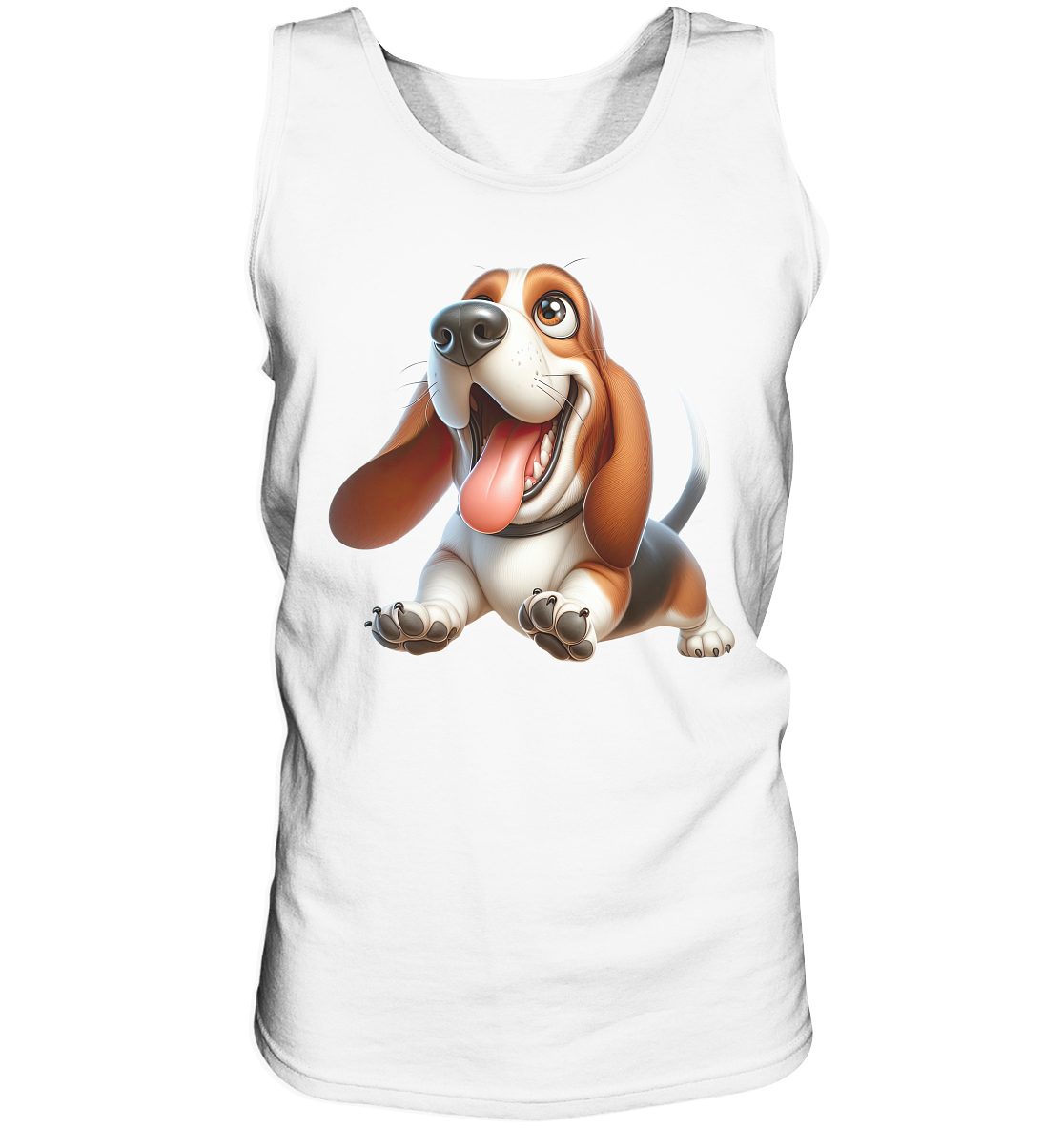 Basset Hound Cartoon personalisierbar - Tank-Top