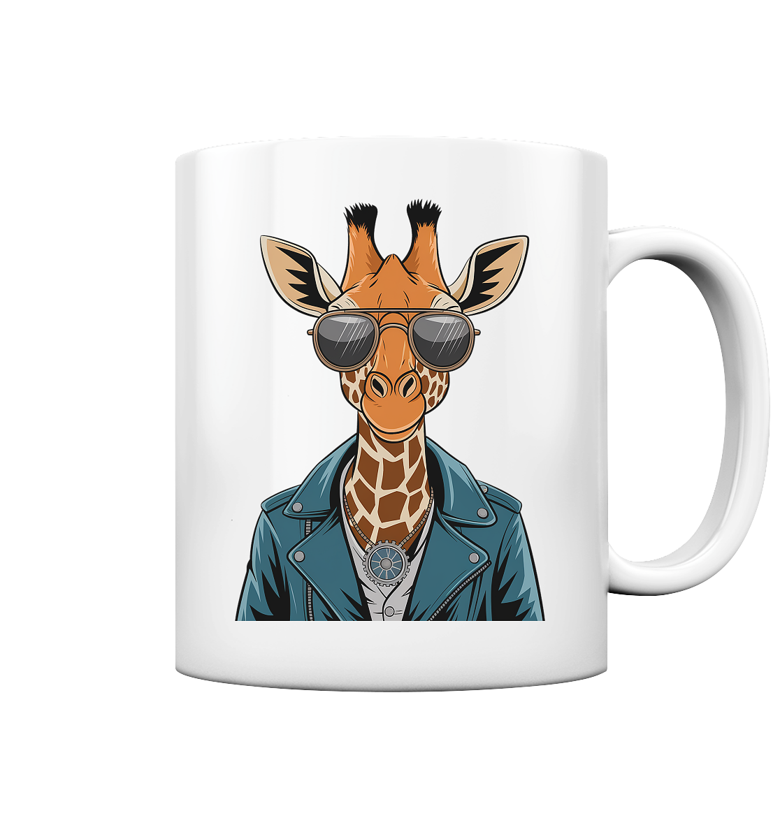Giraffe Steampunk - Tasse glossy