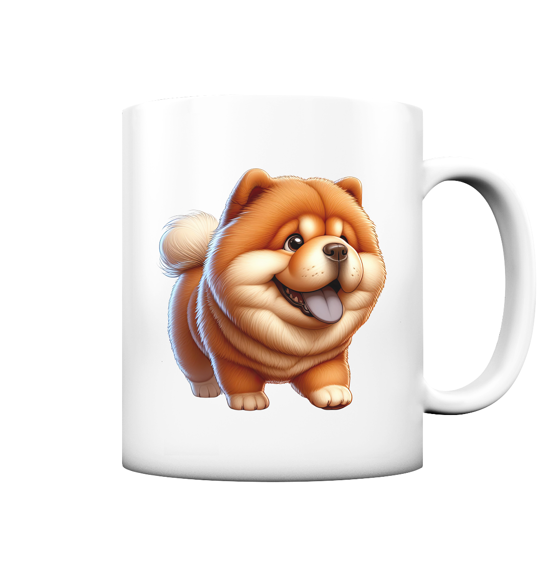 Chow Chow Cartoon Hund - personalisierbar - Tasse matt