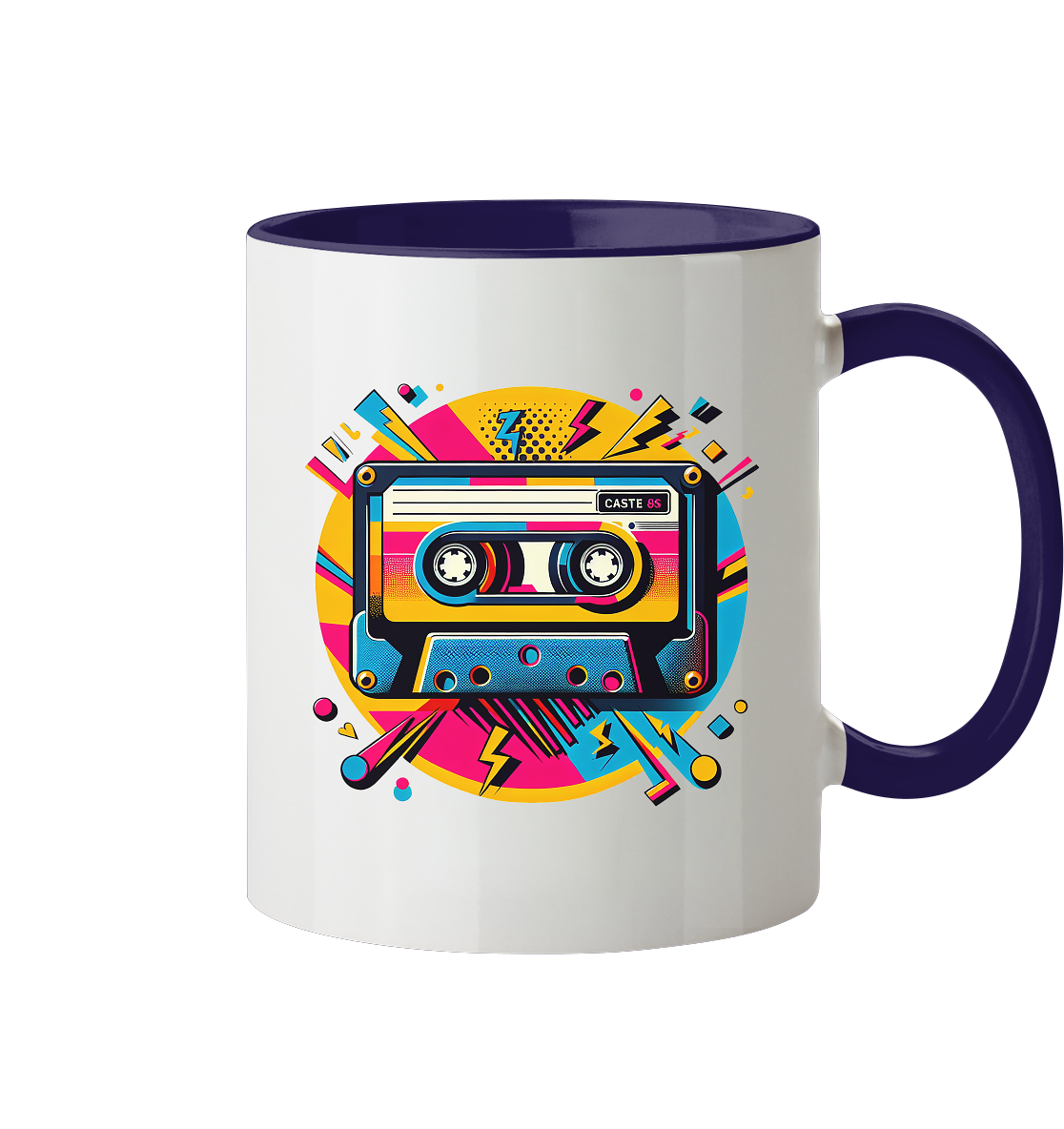 80s Kasettentape - Tasse zweifarbig