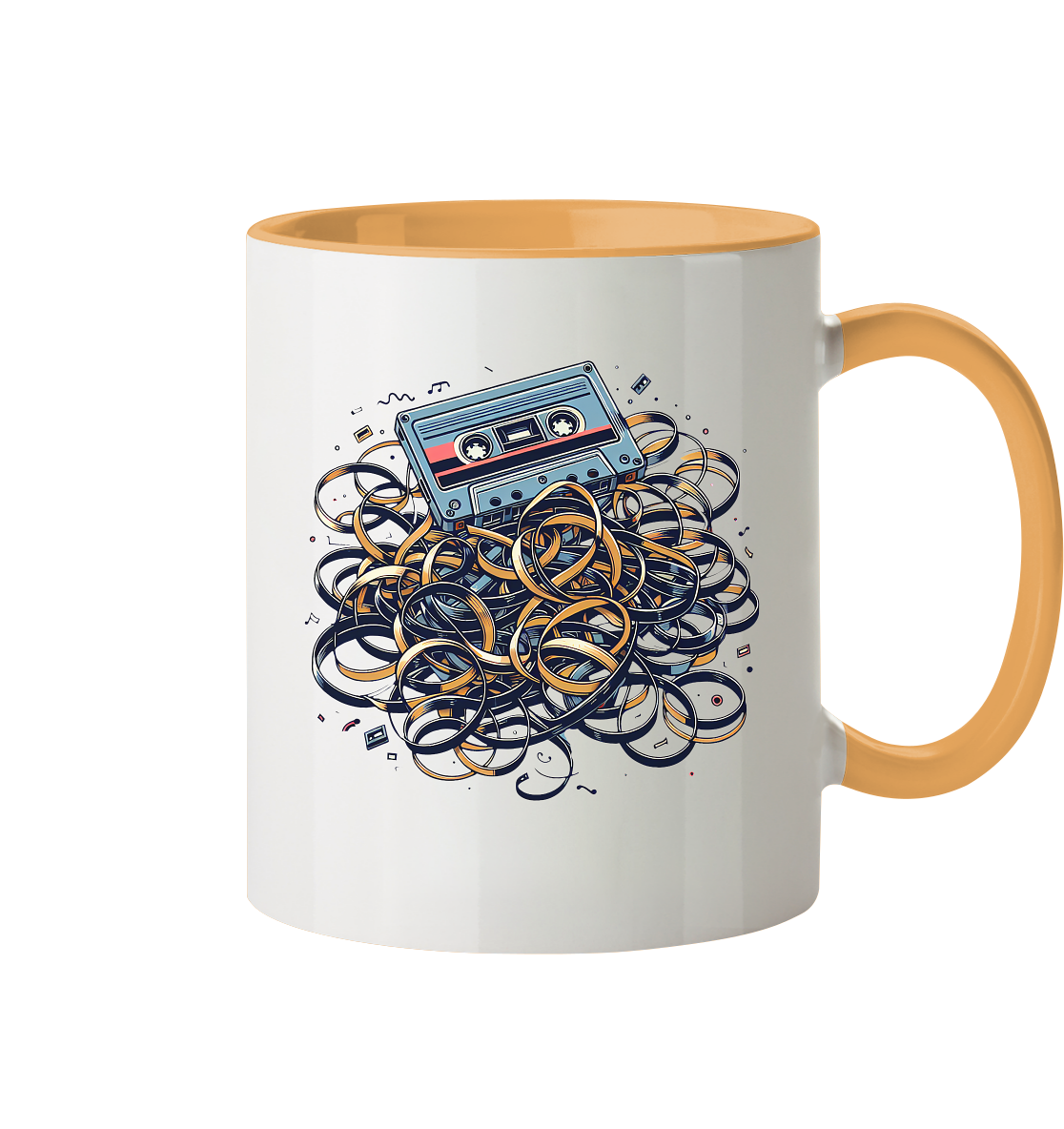 80s Kasettentape - Tasse zweifarbig