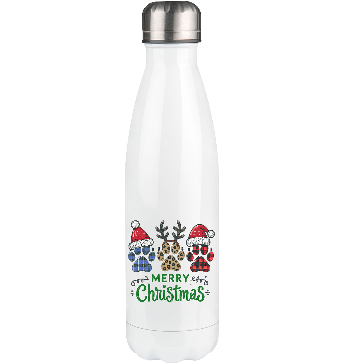 Paw Merry Christmas  - Thermoflasche 500ml