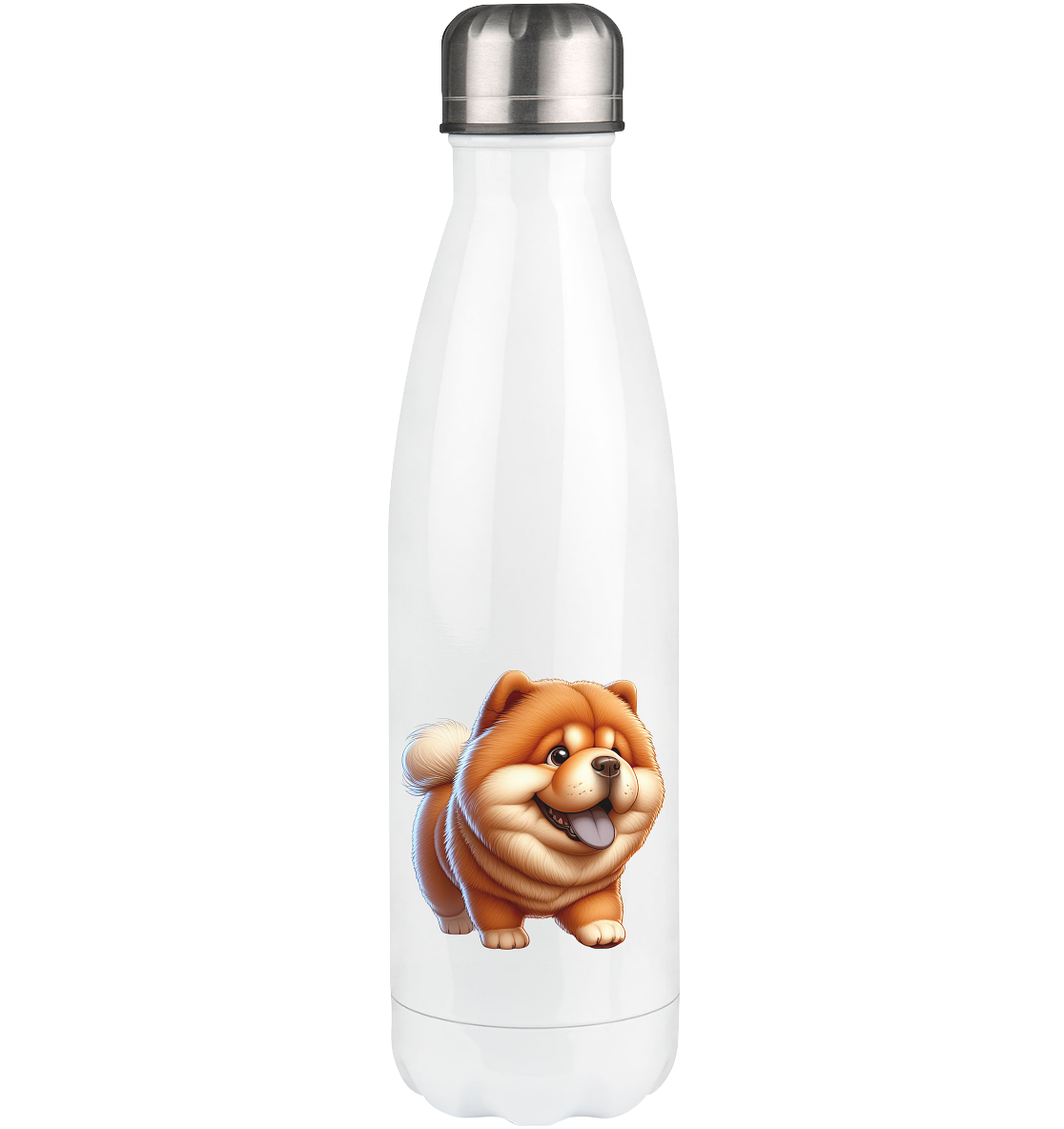 Chow Chow Cartoon Hund - personalisierbar - Thermoflasche 500ml