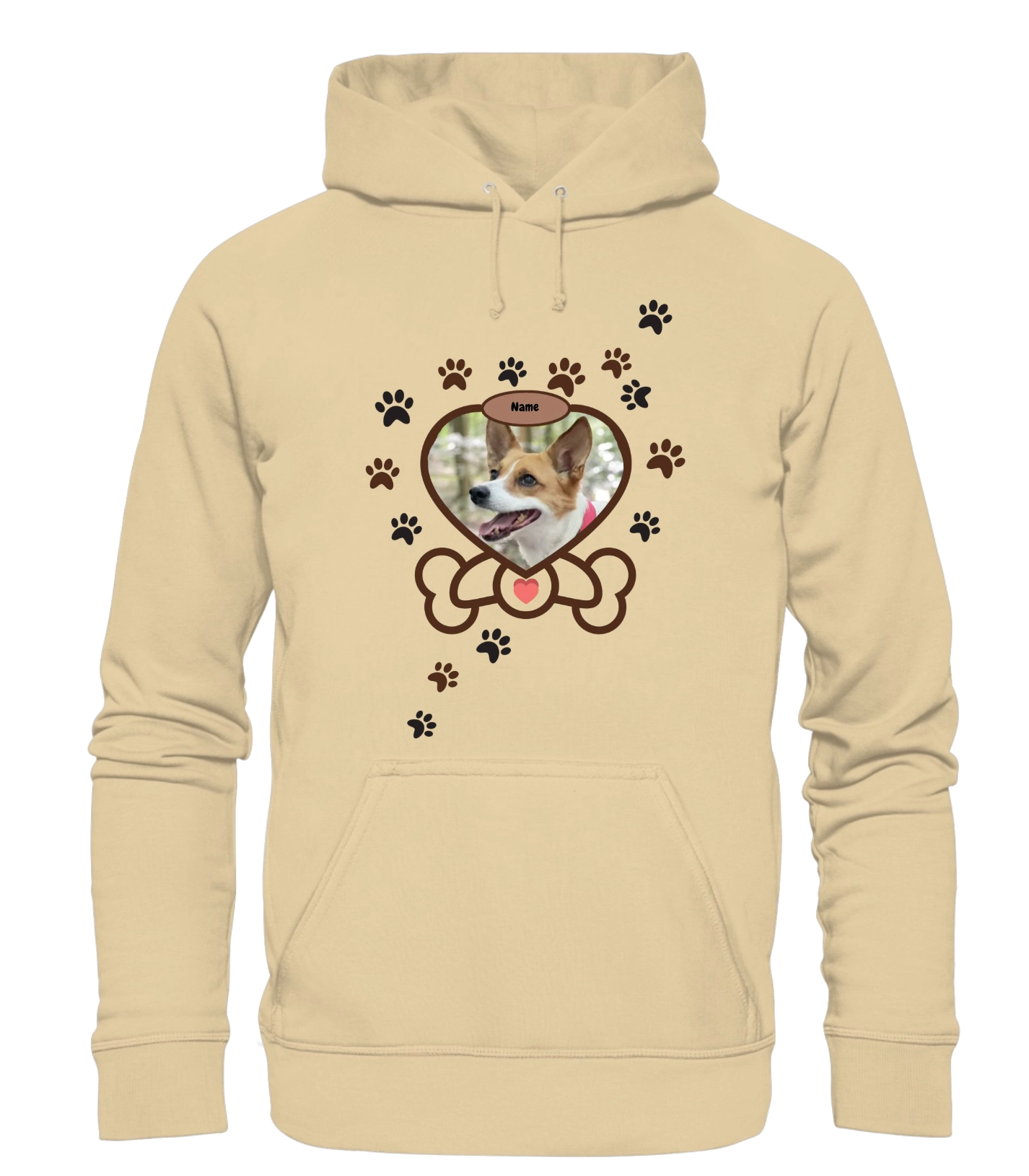Heart & Bone Dein Hund als Star personalisierbar - Basic Unisex Hoodie