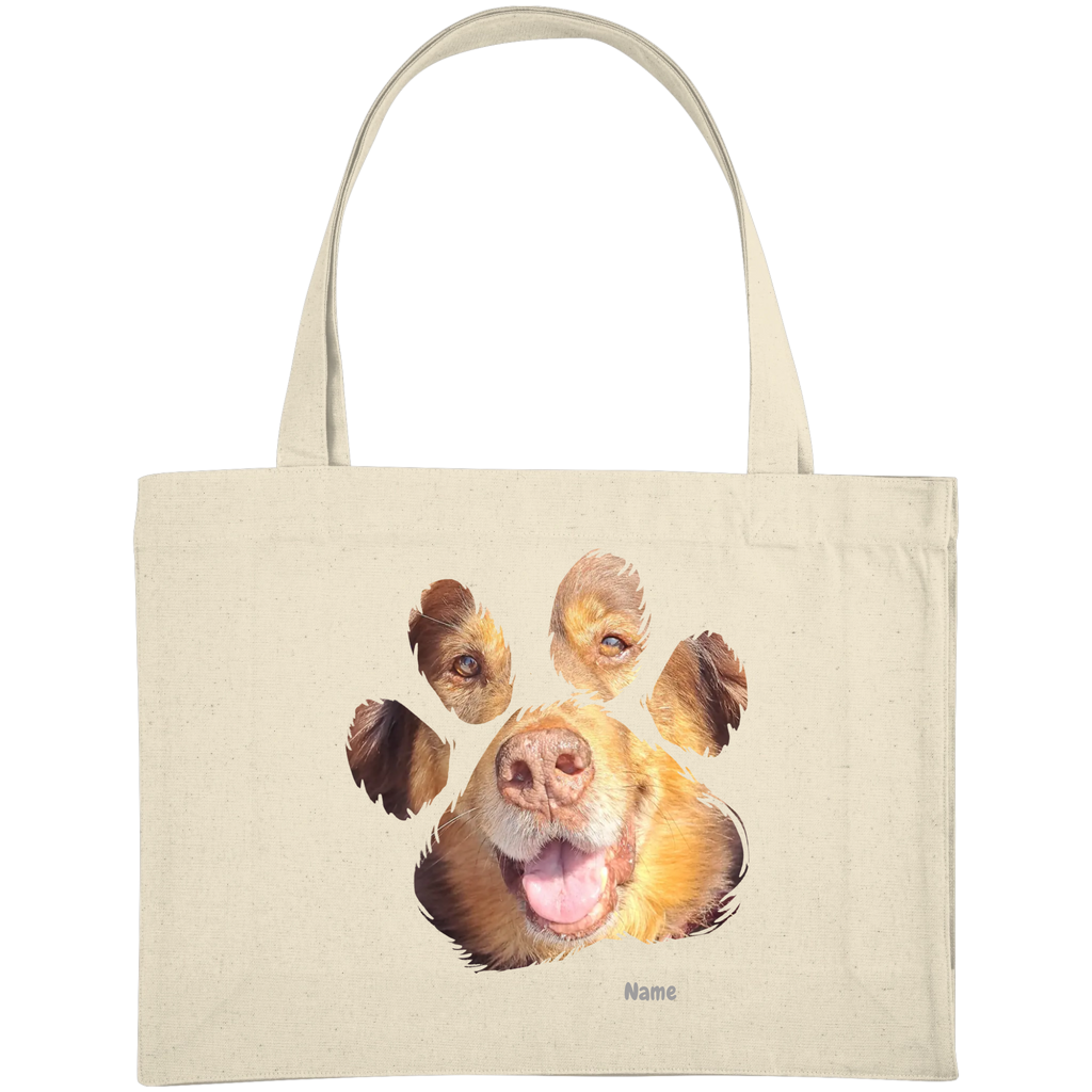Pfoten Hoodie - personalisierbar - Organic Shopping-Bag
