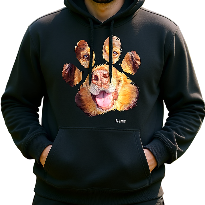 Pfoten Hoodie personalisiert - Organic Basic Hoodie