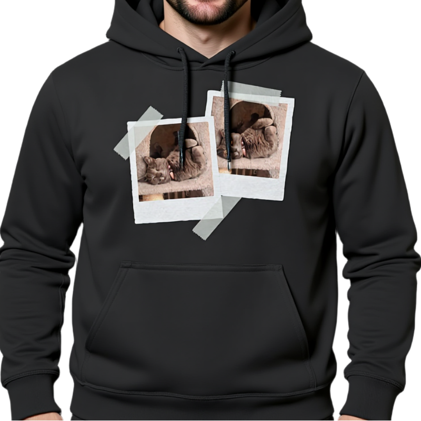 Dein Polaroid Star - personalisiertes Geschenk  - Basic Unisex Hoodie