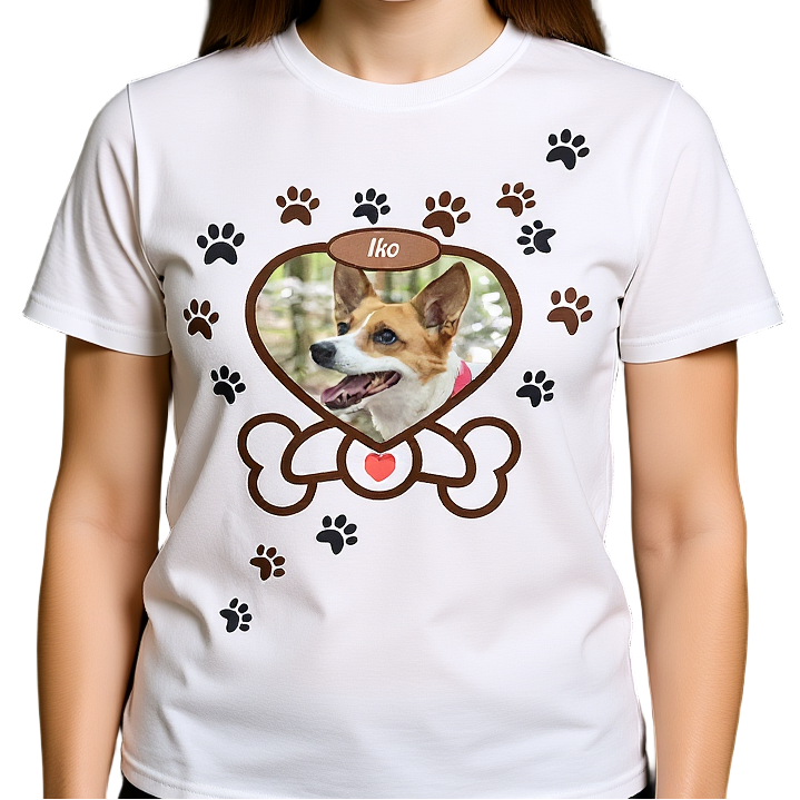 Heart & Bone Dein Hund als Star personalisierbar - Premium Shirt