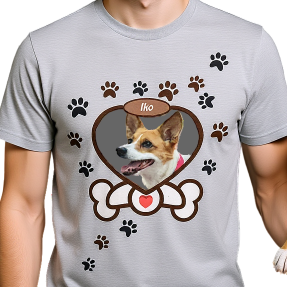 Heart & Bone Dein Hund als Star personalisierbar - Premium Shirt