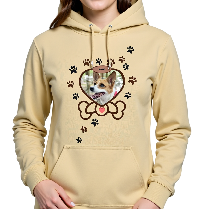 Heart & Bone Dein Hund als Star personalisierbar - Basic Unisex Hoodie