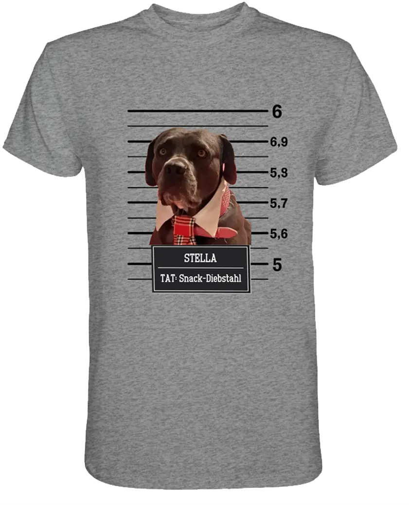 Lustiges Individuelles Haustier Mugshot Portrait - Premium Shirt - PAWentura