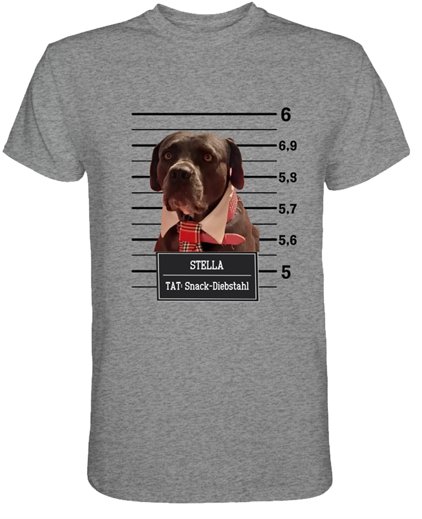 Lustiges Individuelles Haustier Mugshot Portrait - Premium Shirt