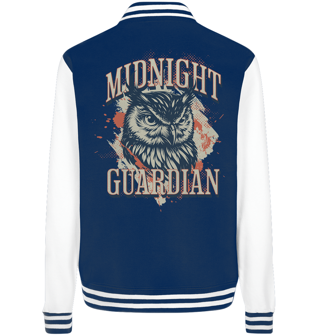 Eule Vintage Art - Midnight Guardian - College Jacket