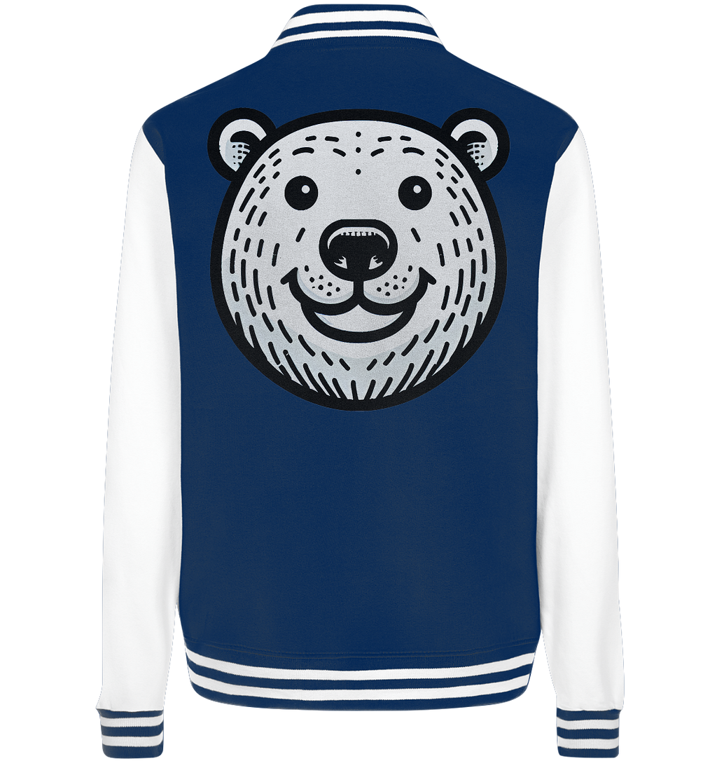 Lustiges Eisbär Gesicht   - personalisierbar  - College Jacket