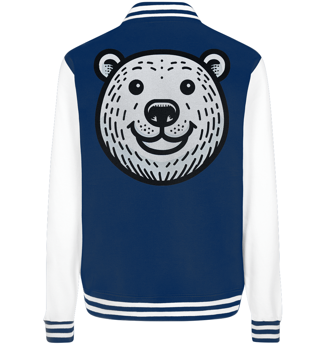 Lustiges Eisbär Gesicht   - personalisierbar  - College Jacket