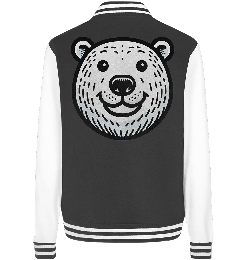 Lustiges Eisbär Gesicht   - personalisierbar  - College Jacket