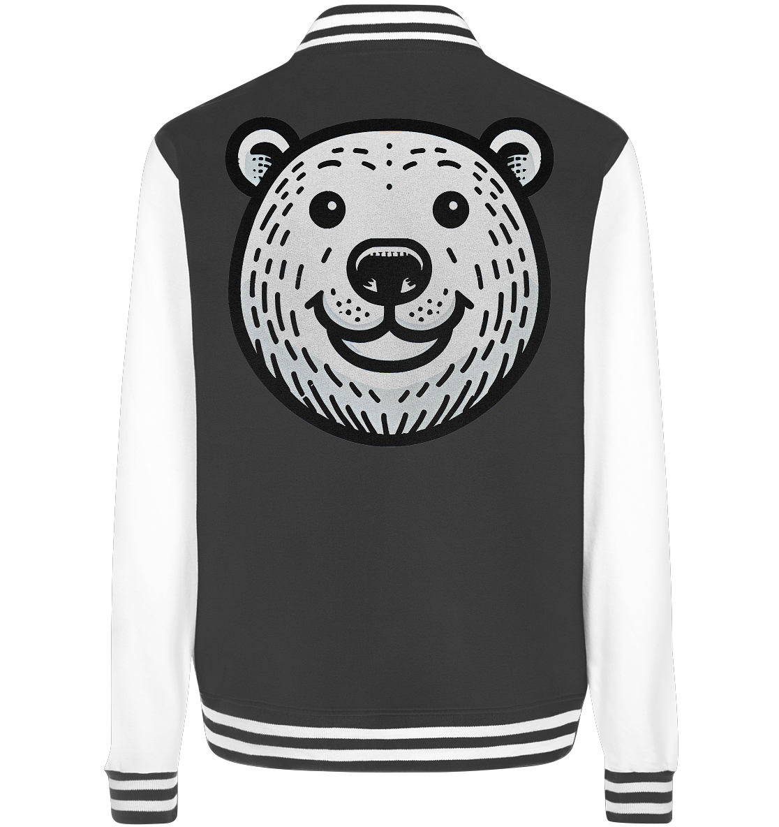 Lustiges Eisbär Gesicht   - personalisierbar  - College Jacket