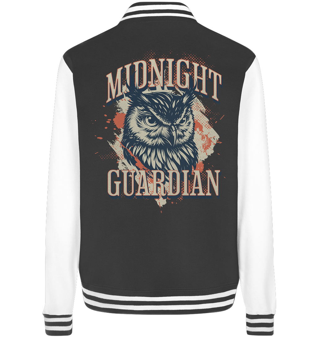 Eule Vintage Art - Midnight Guardian - College Jacket