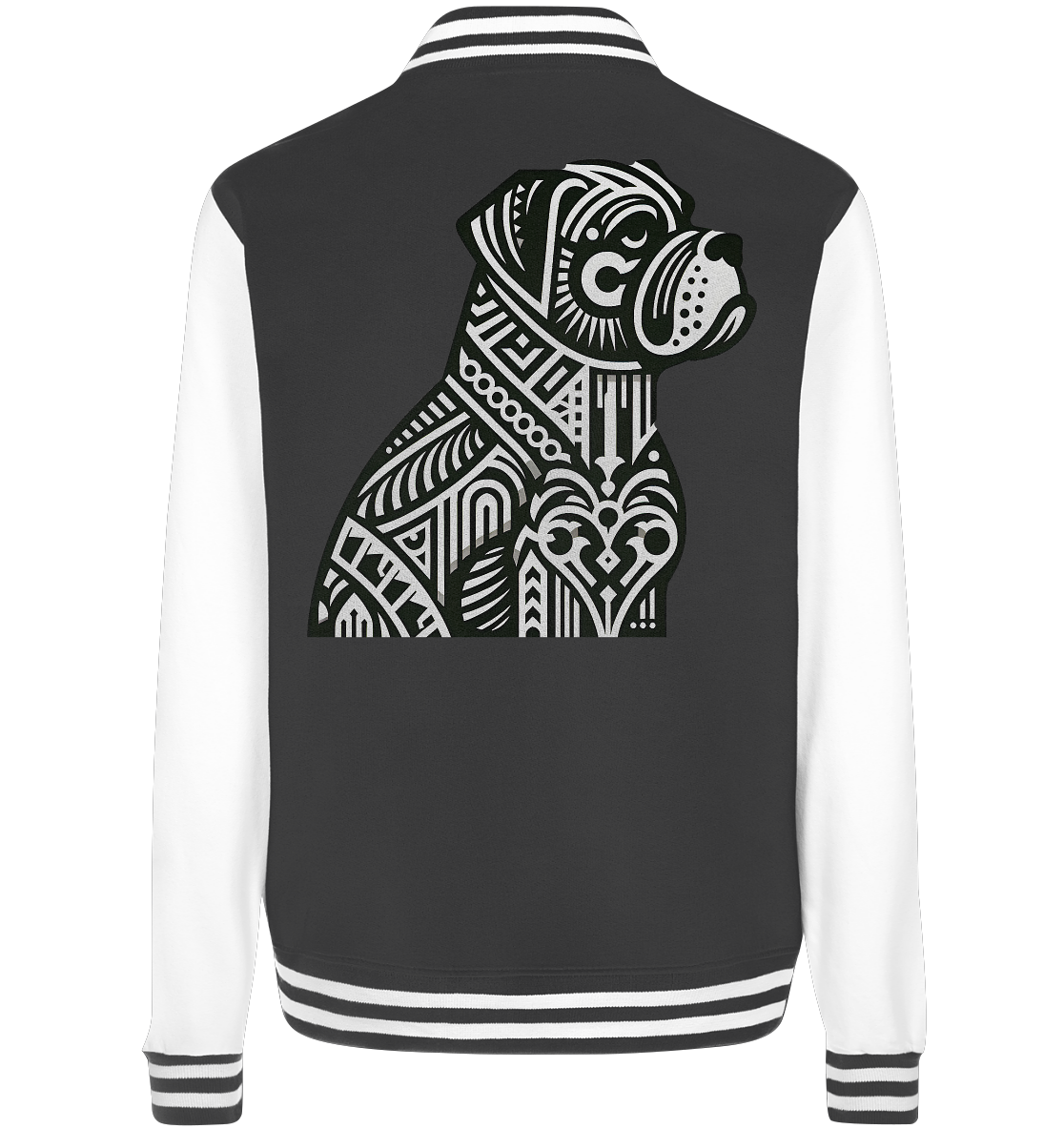 Hund Mastif Art Deco  - personalisierbar - College Jacket