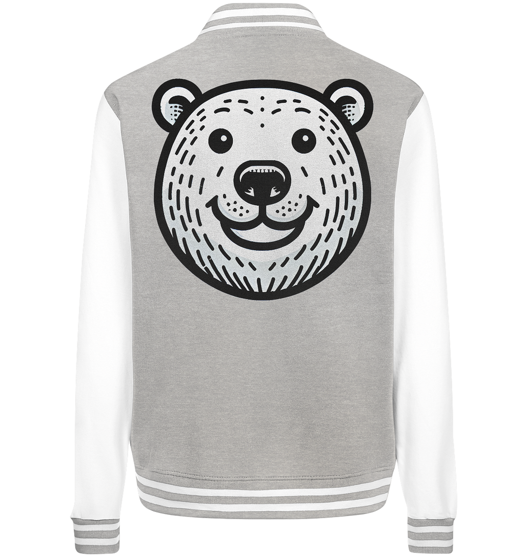 Lustiges Eisbär Gesicht   - personalisierbar  - College Jacket