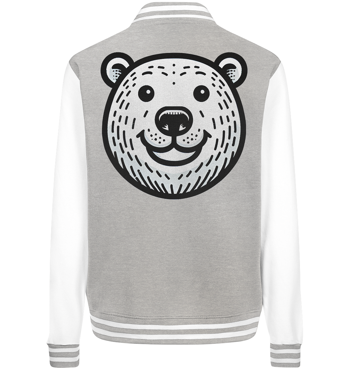 Lustiges Eisbär Gesicht   - personalisierbar  - College Jacket
