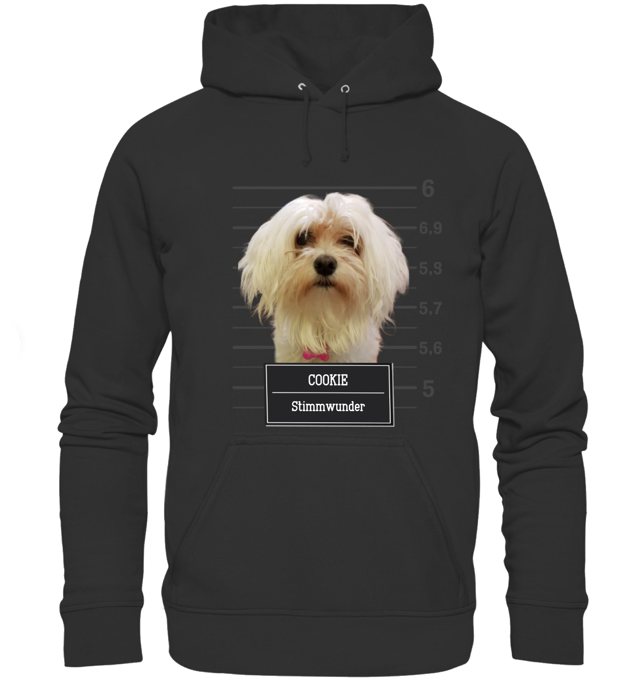 Lustiges Individuelles Haustier Mugshot  - Basic Unisex Hoodie