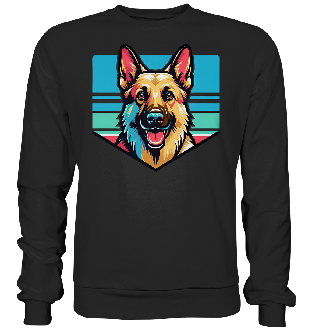 Schäferhund Pop Art - personalisierbar - Basic Sweatshirt
