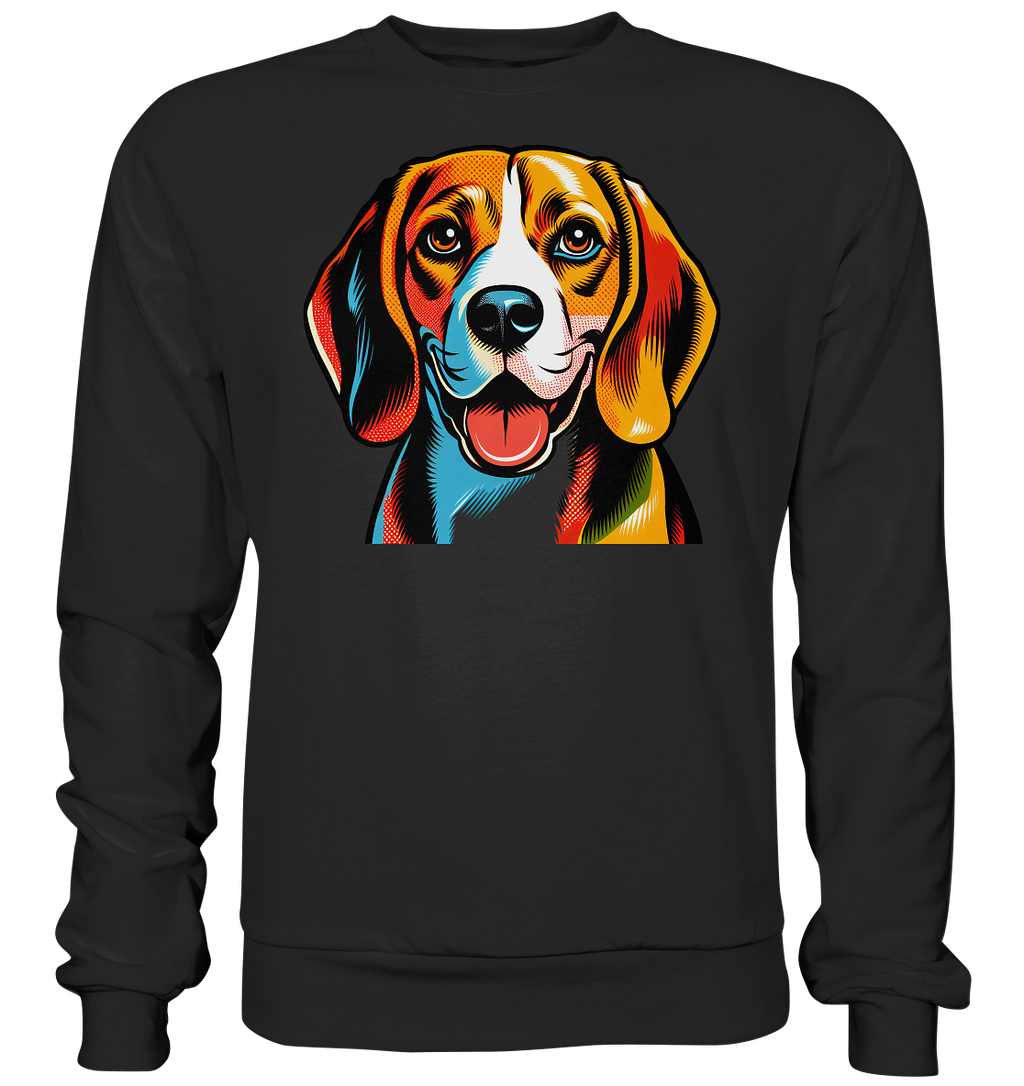 Beagle Pop Art - Personalisierbar - Basic Sweatshirt