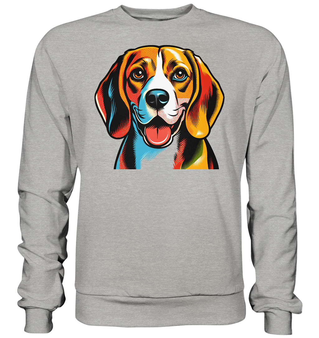 Beagle Pop Art - Personalisierbar - Basic Sweatshirt