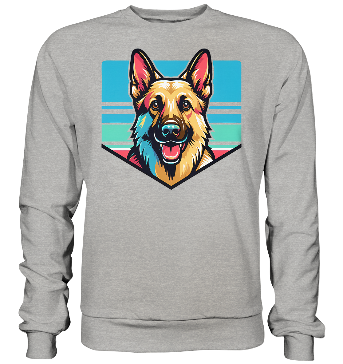 Schäferhund Pop Art - personalisierbar - Basic Sweatshirt