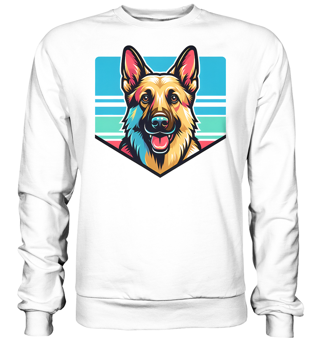 Schäferhund Pop Art - personalisierbar - Basic Sweatshirt