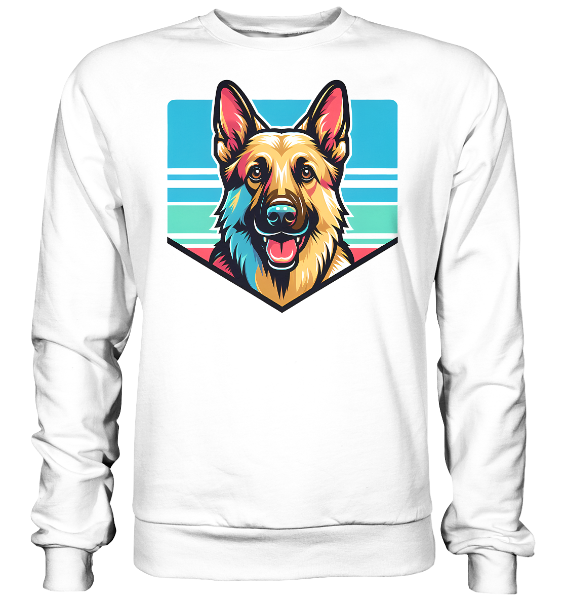 Schäferhund Pop Art - personalisierbar - Basic Sweatshirt
