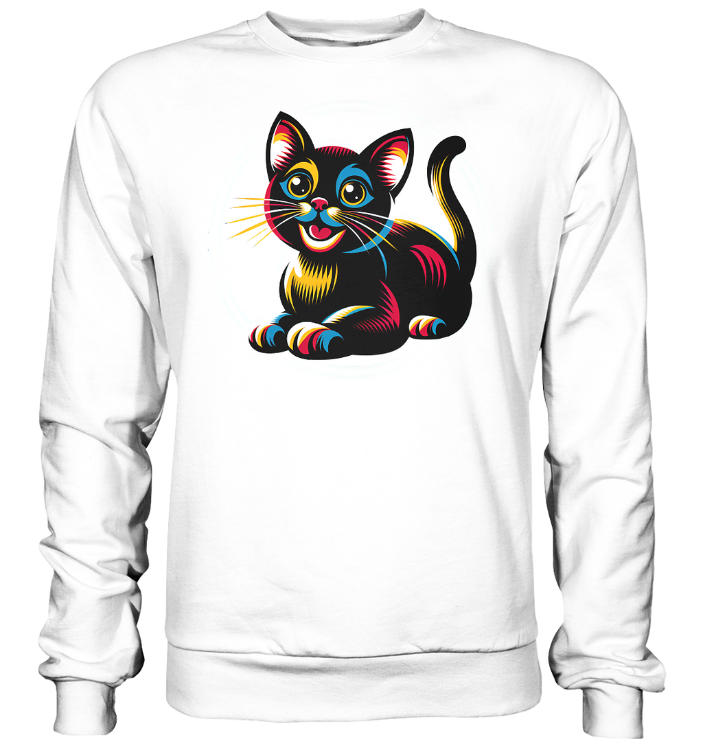 Kätzchen Pop Art - personalisierbar - Basic Sweatshirt