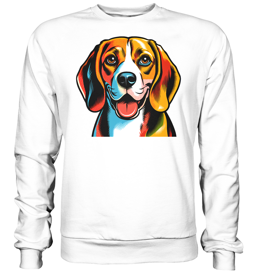 Beagle Pop Art - Personalisierbar - Basic Sweatshirt