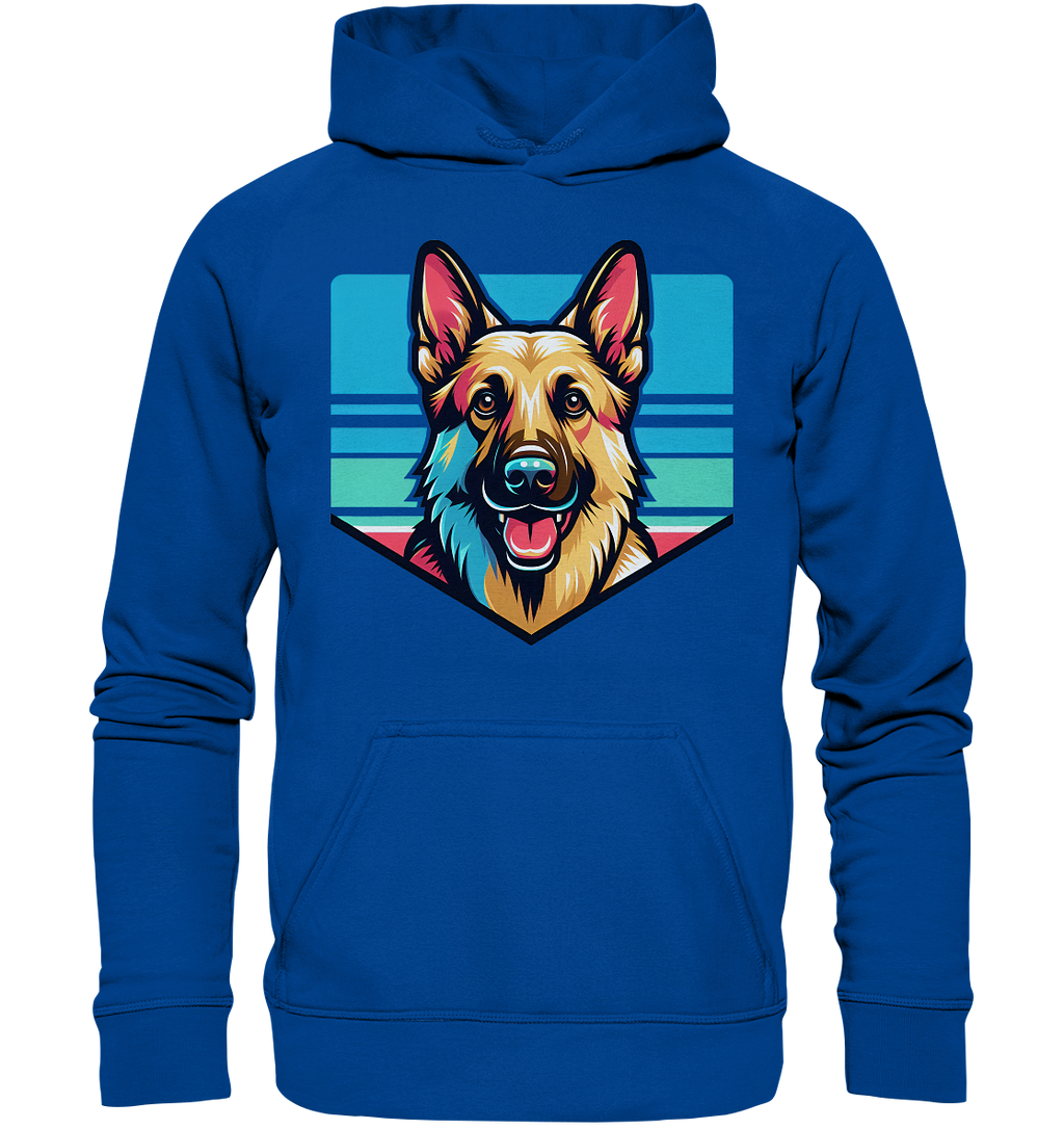 Schäferhund Pop Art - personalisierbar - Basic Unisex Hoodie