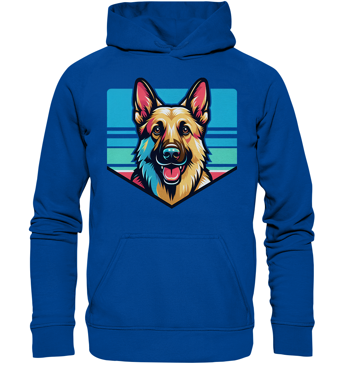 Schäferhund Pop Art - personalisierbar - Basic Unisex Hoodie