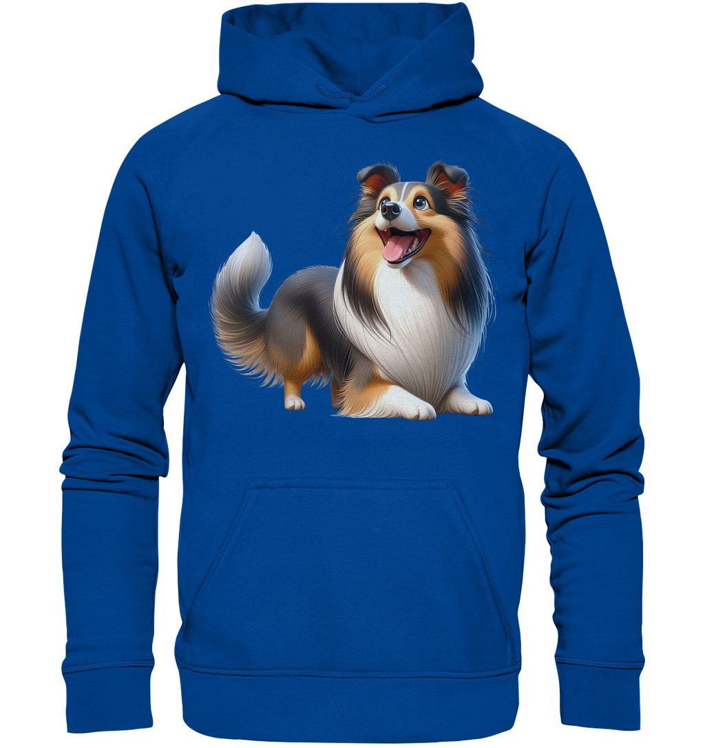 Shetland Sheepdog cartoon personalisierbar - Basic Unisex Hoodie
