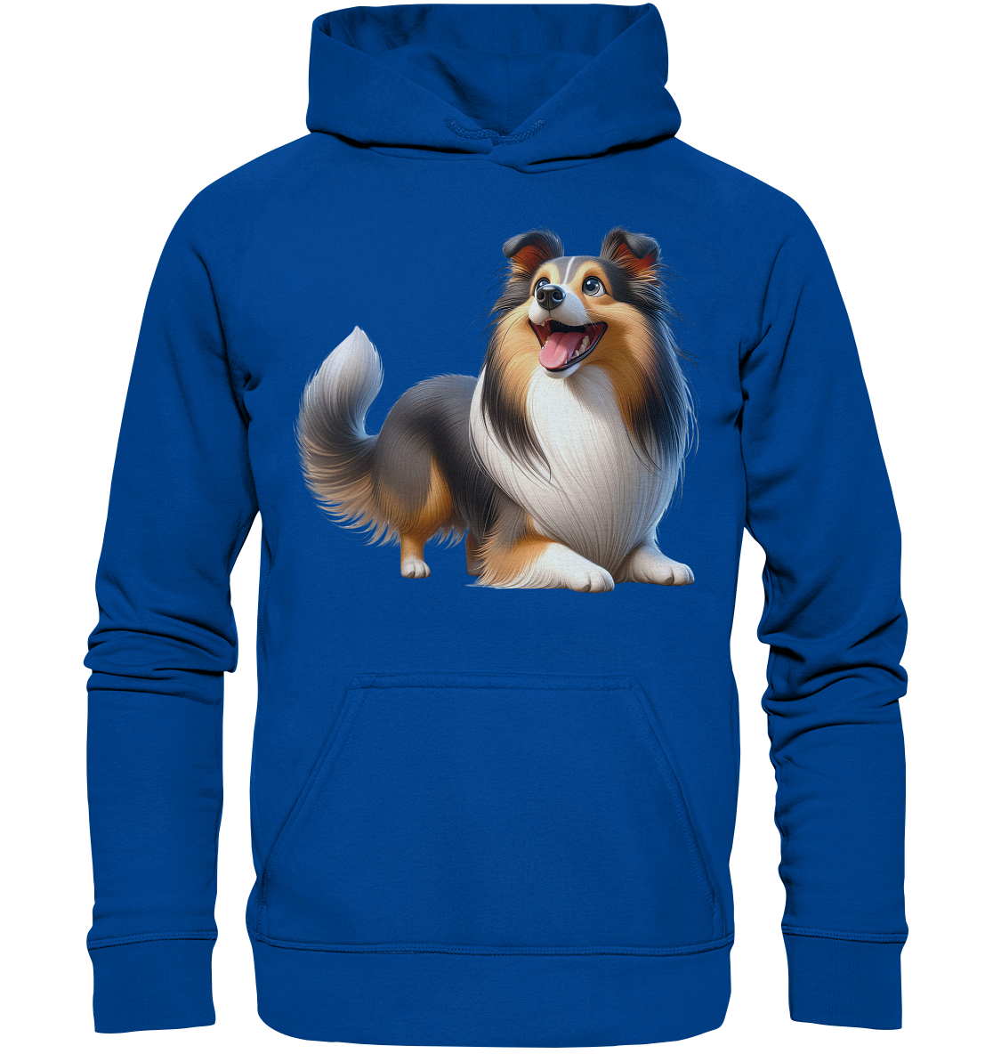 Shetland Sheepdog cartoon personalisierbar - Basic Unisex Hoodie
