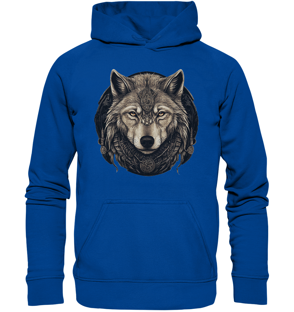Wolf Fenris Viking Art - Basic Unisex Hoodie
