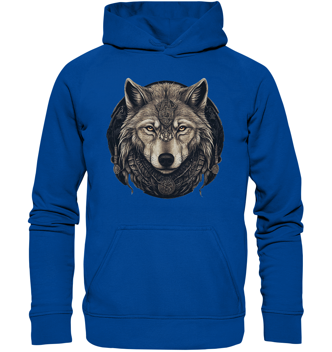 Wolf Fenris Viking Art - Basic Unisex Hoodie