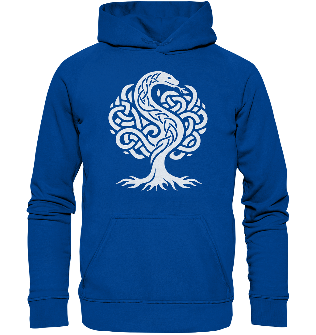 Keltischer Lebensbaum mit Schlange - Basic Unisex Hoodie