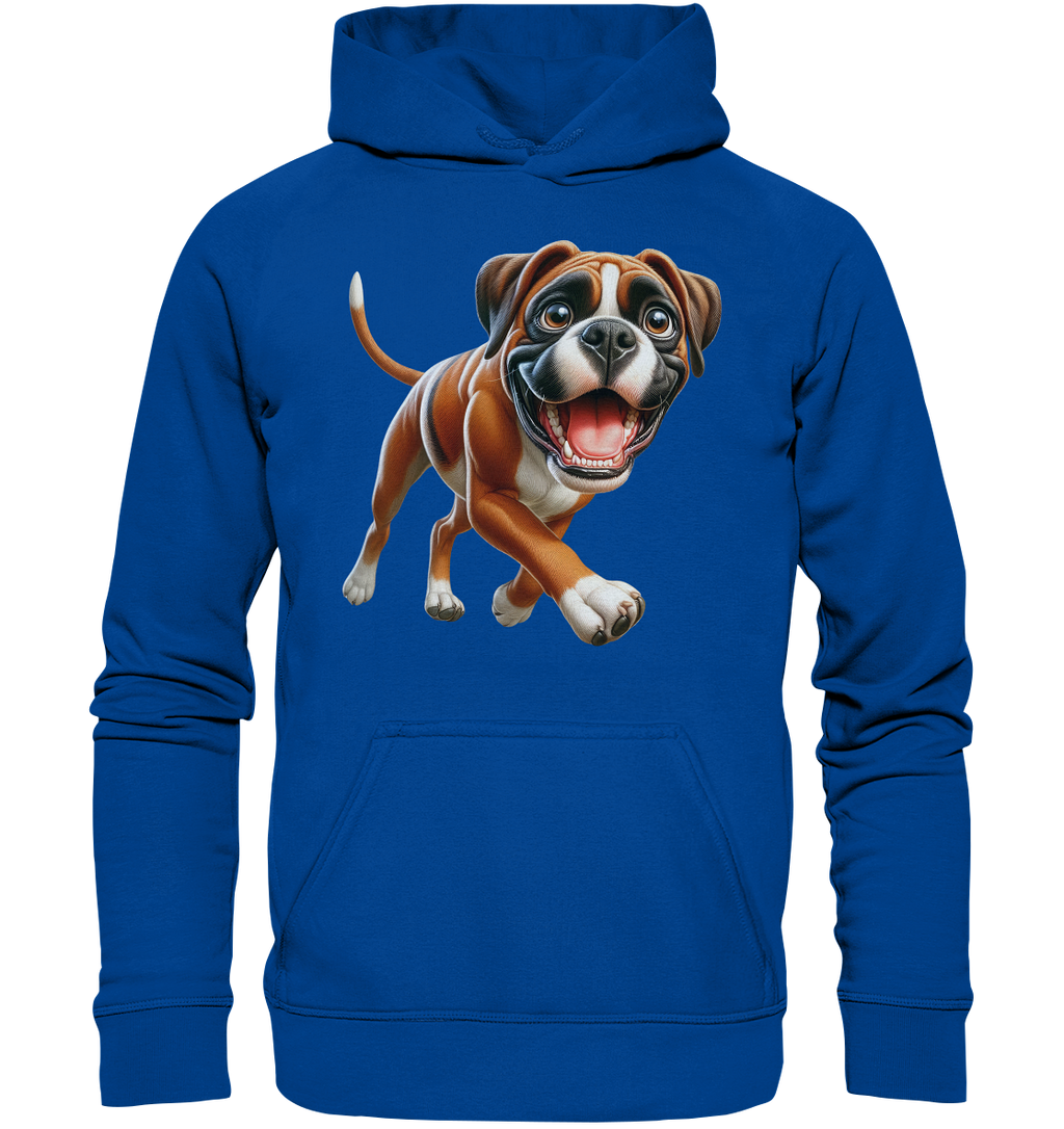 Boxer Cartoon Hund personalisierbar - Basic Unisex Hoodie