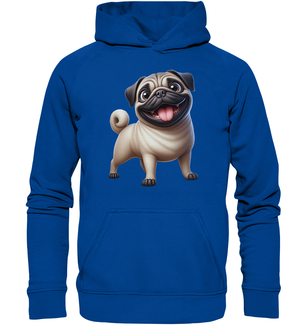 Mops Cartoon - personalisierbar - Basic Unisex Hoodie