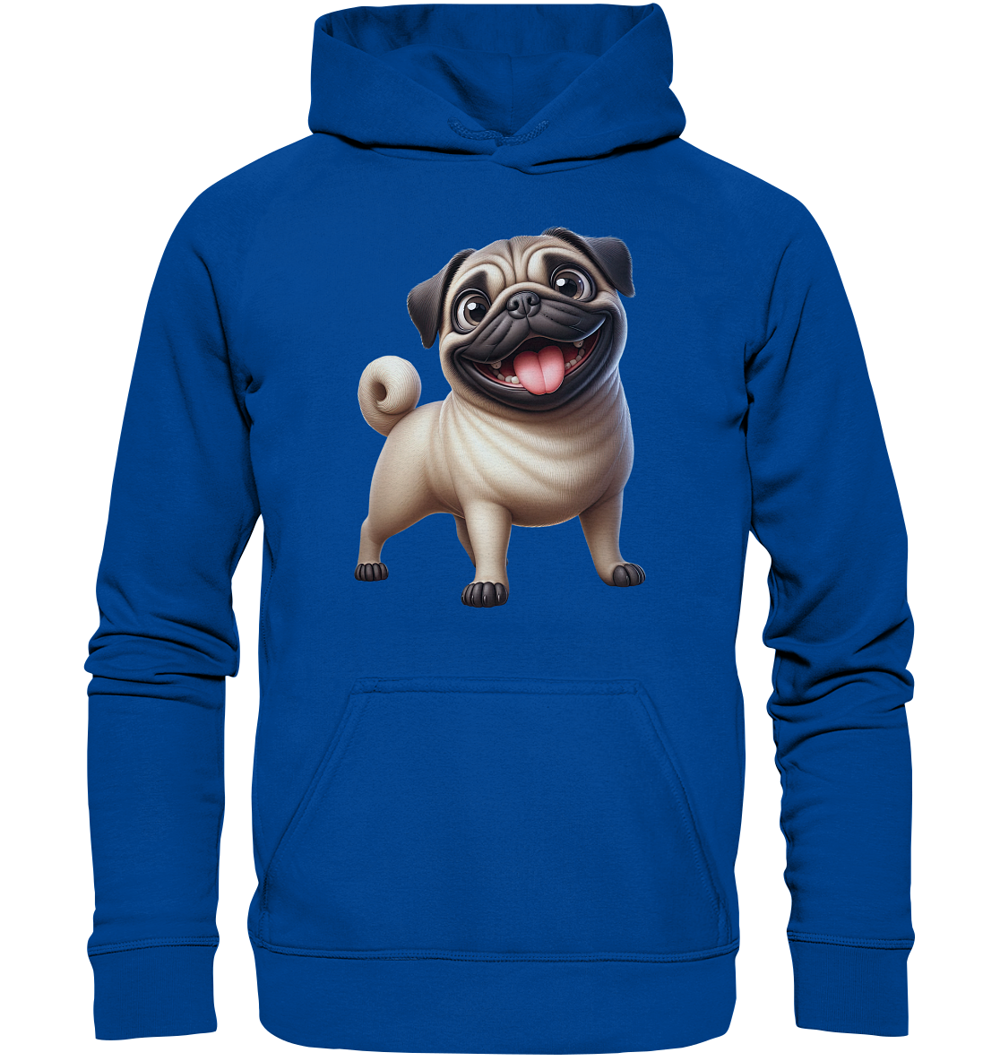 Mops Cartoon - personalisierbar - Basic Unisex Hoodie