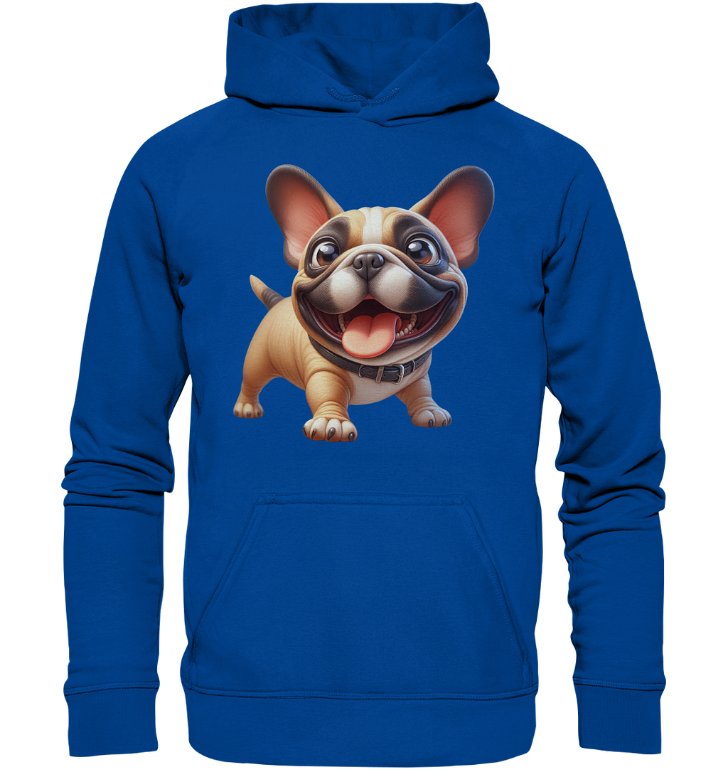 Französische Bulldogge Cartoon personalisierbar - Basic Unisex Hoodie