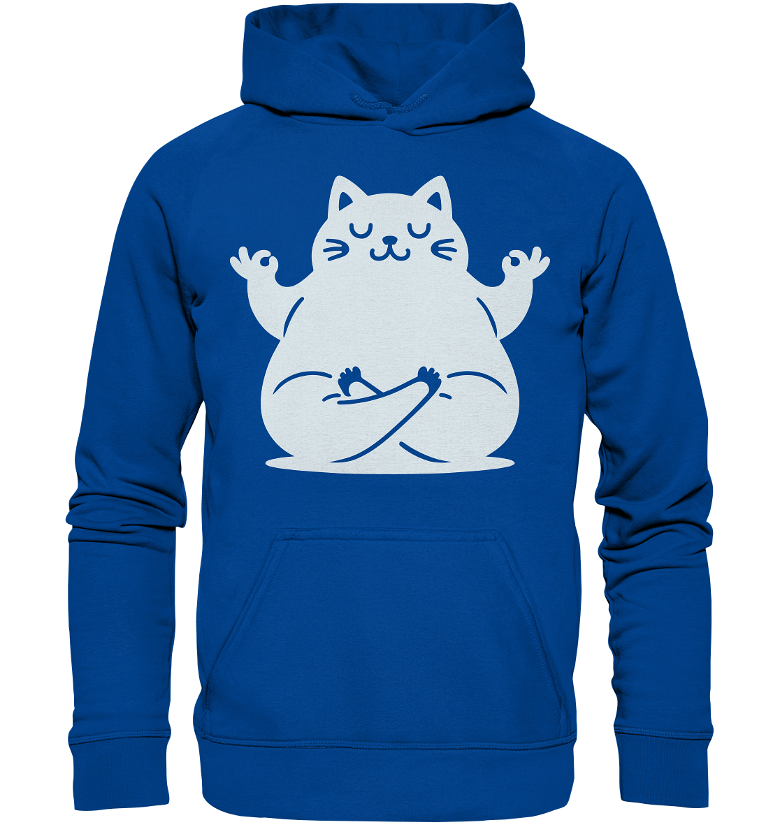 Funny yoga Cat - personalisierbar - Basic Unisex Hoodie