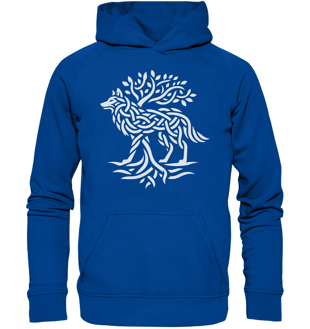 Keltischer Lebensbaum Wolf - Basic Unisex Hoodie