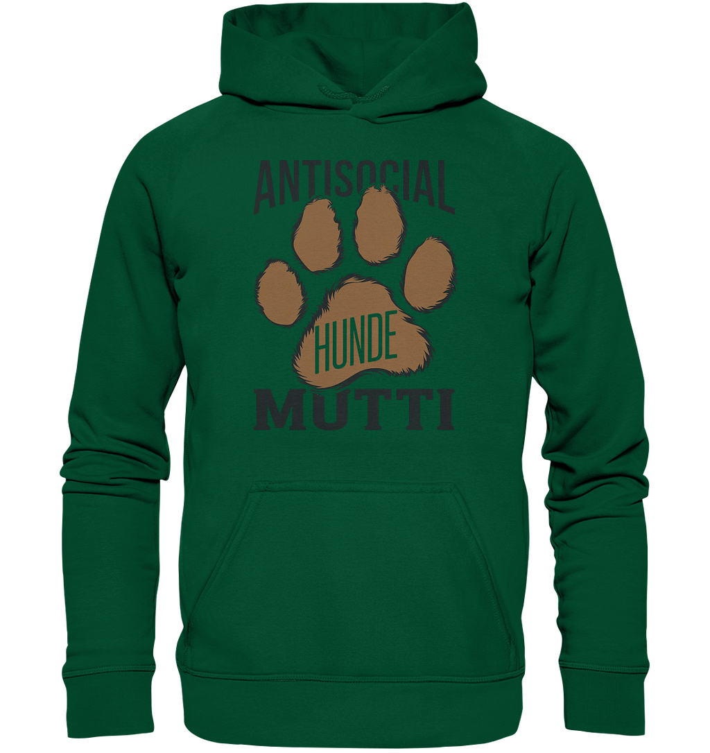 Antisocial Hunde Mutti - Basic Unisex Hoodie