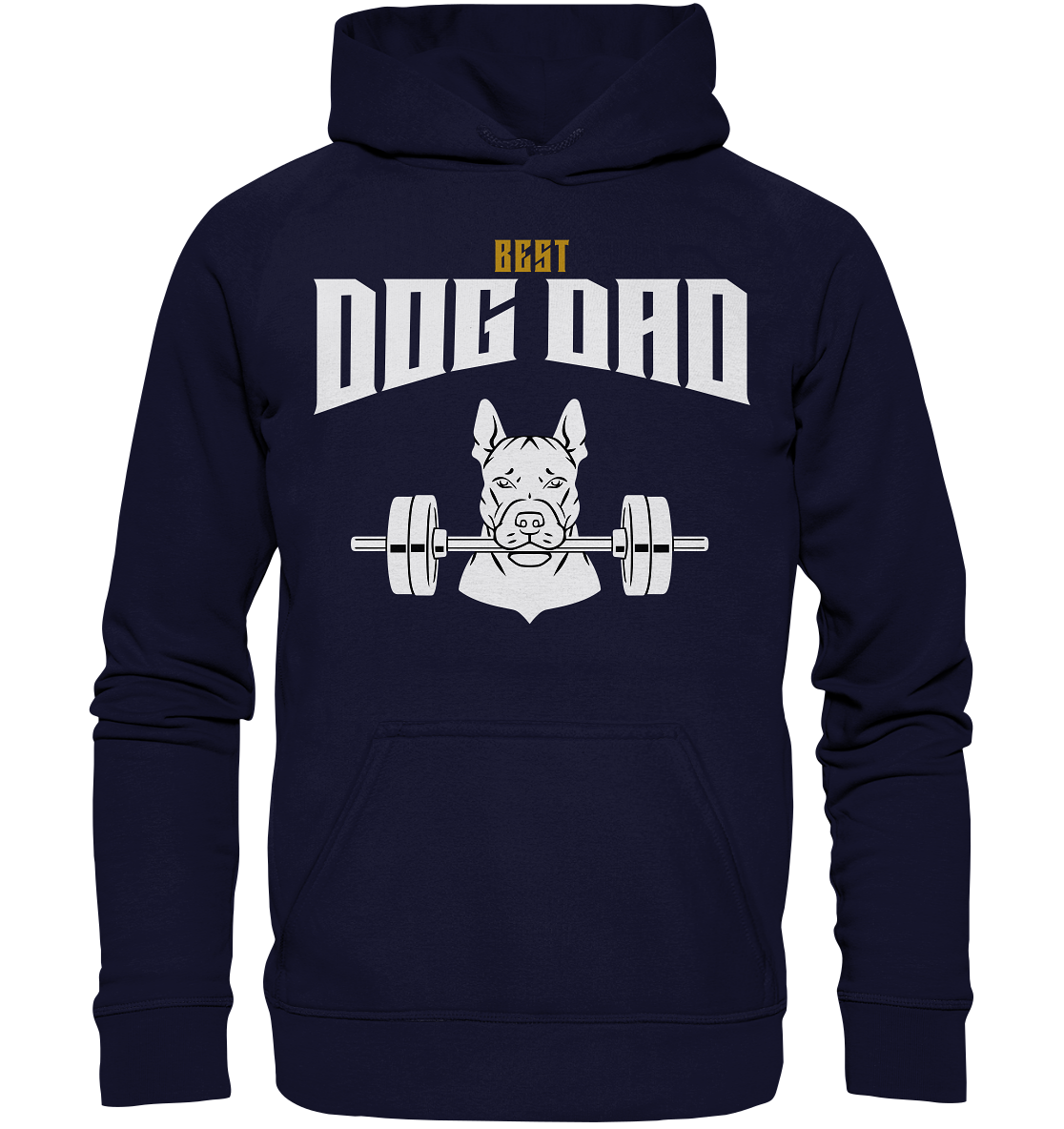 Best Dog Dad - Personalisierbar - Basic Unisex Hoodie